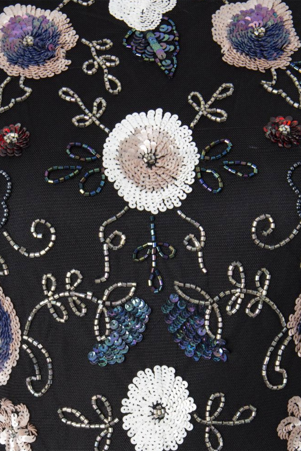 マルチビジューカットアウトバックロングドレスブラックSサイズ