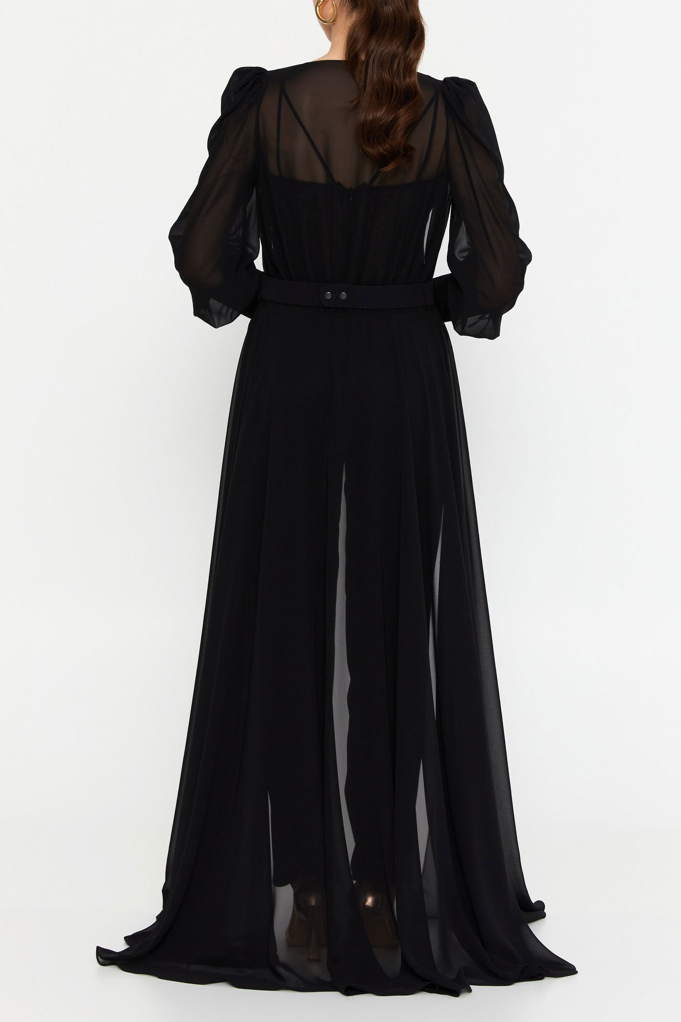 イブニングジャンプスーツブラックSサイズ(38)