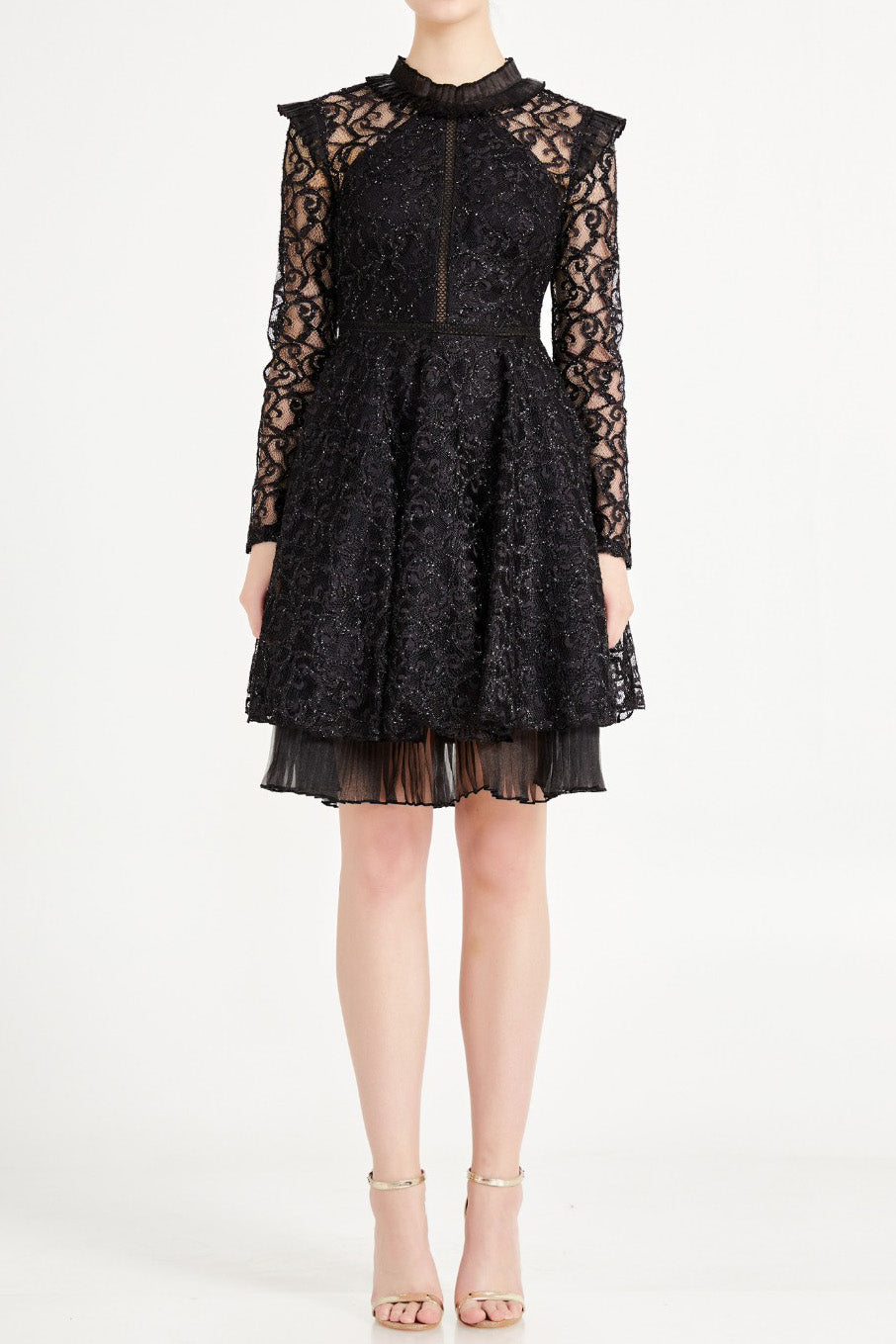 ゴバーナカクテルドレスブラックSサイズ