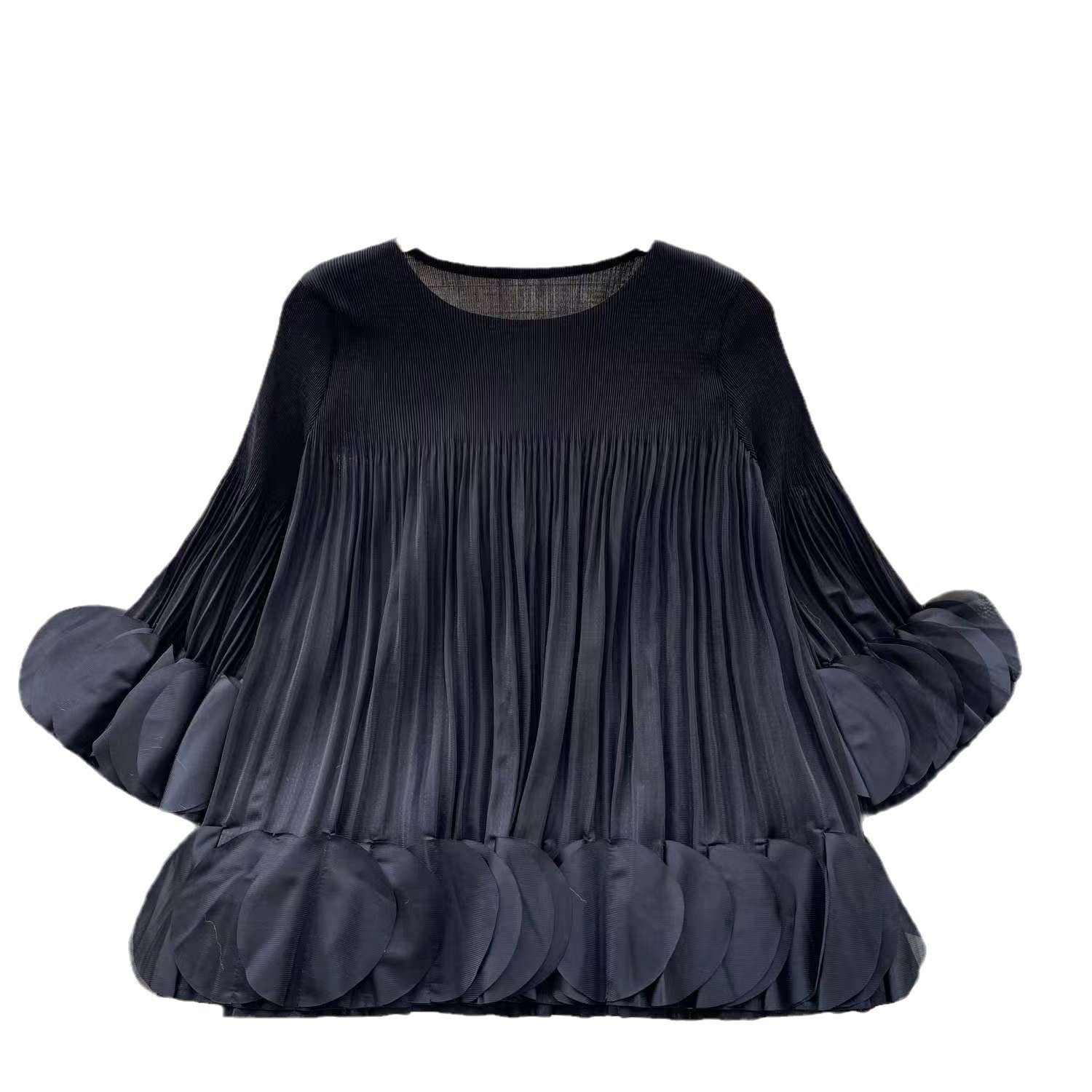 フリルプリーツセットアップドレスオフホワイトフリーサイズ