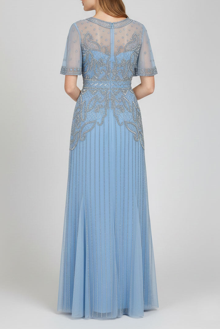 フランシスロングドレスライトブルーSサイズ