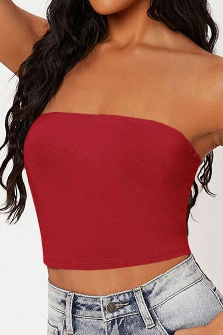 【ドレスとセットで無料】ベアトップレッド(カップ無し)