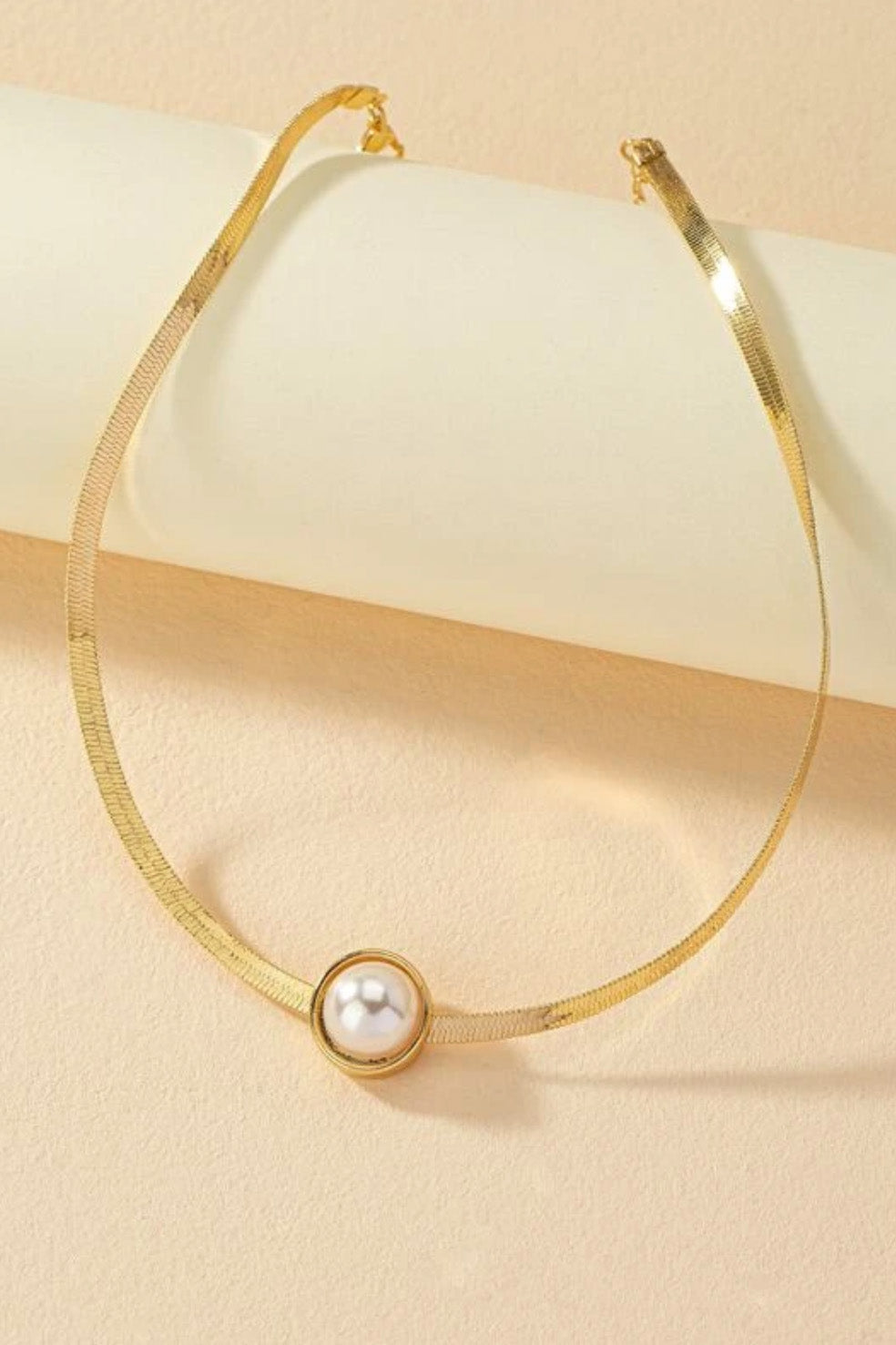パールチョーカーゴールド