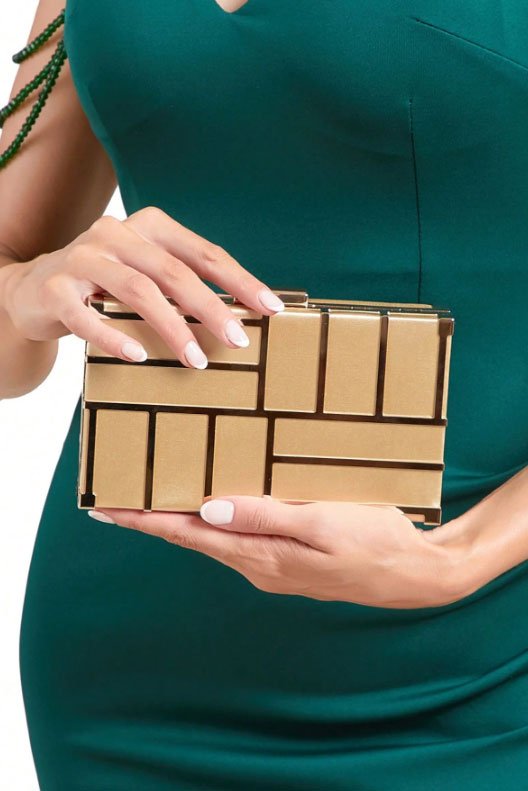 スクエアクラッチゴールド