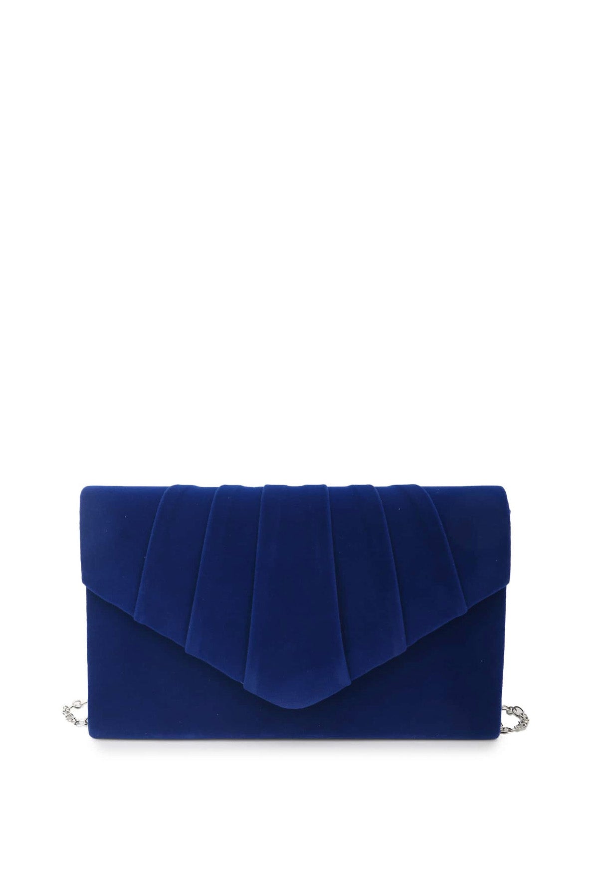 ベロアクラッチネイビー