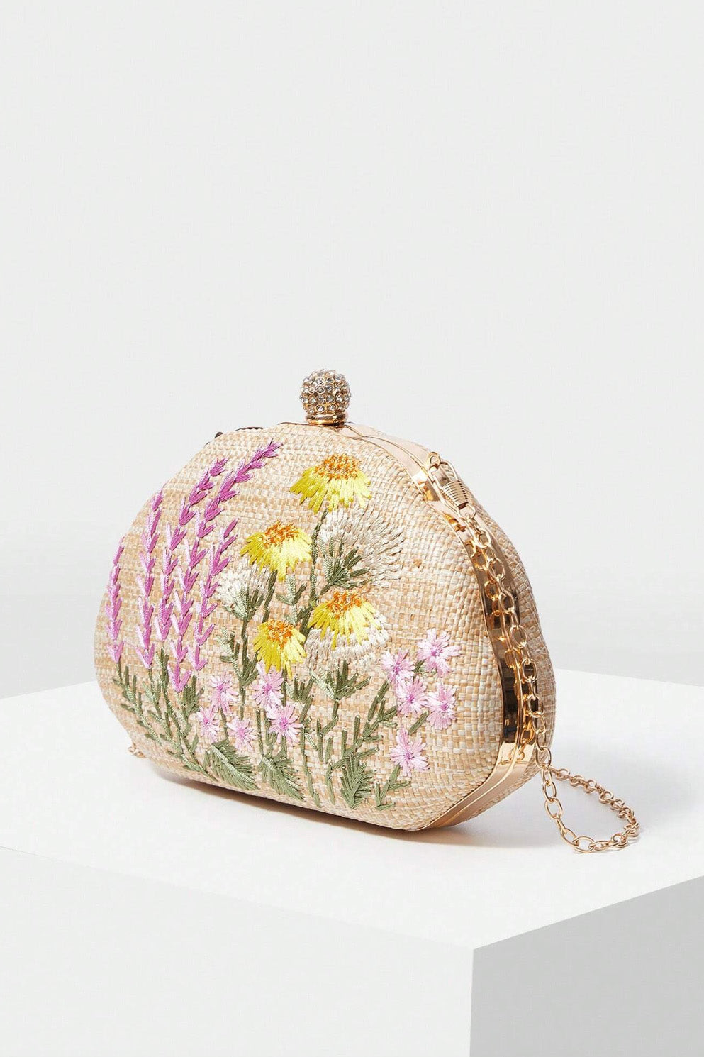刺繍クラッチ
