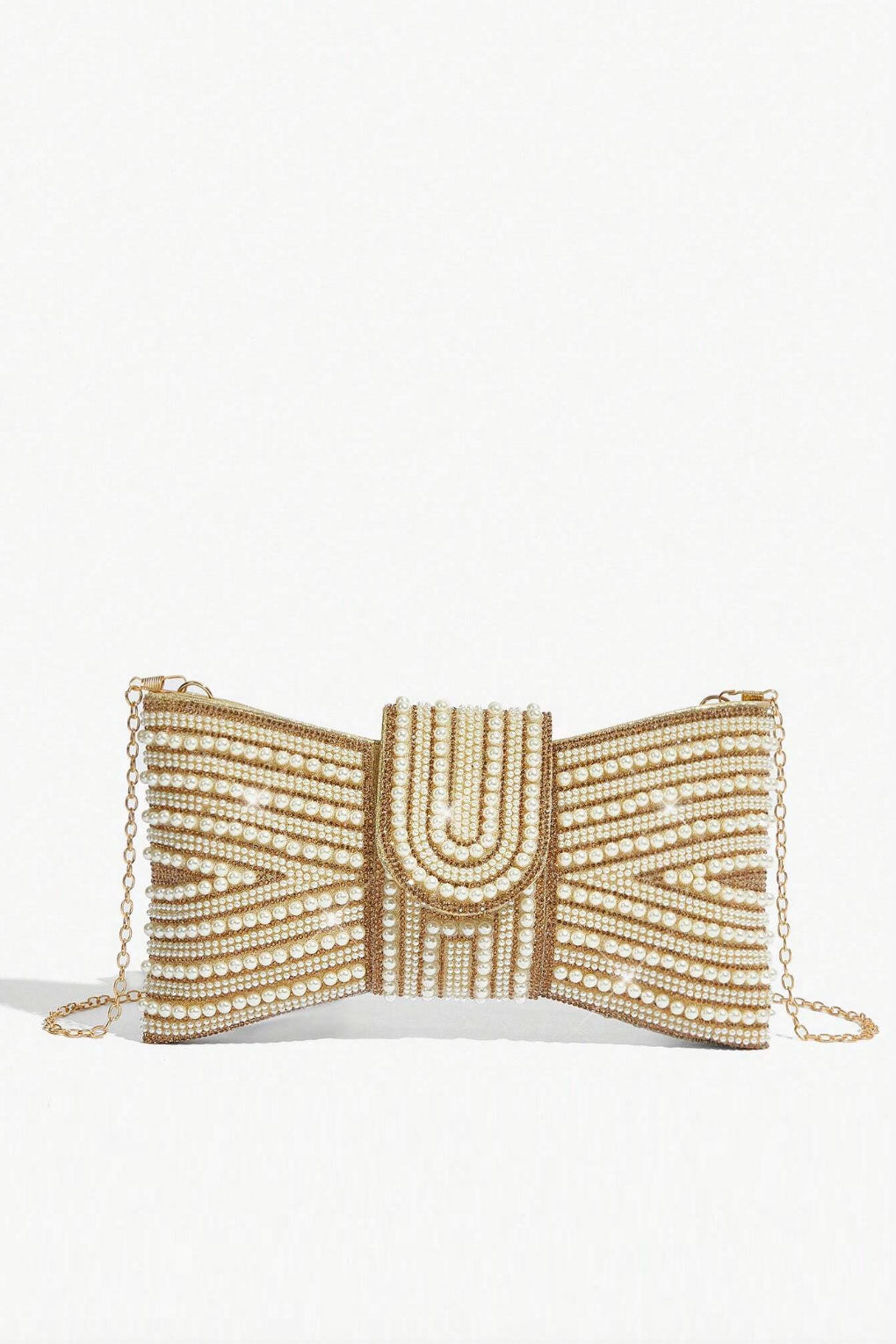 パールボウクラッチゴールド