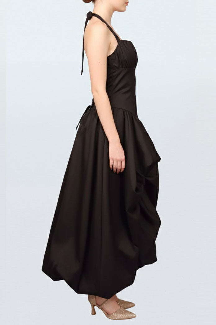 バブルミディドレスブラックS～Mサイズ