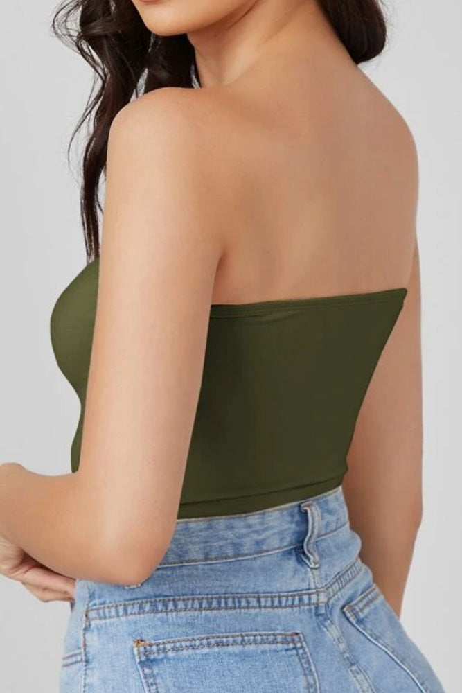 【ドレスとセットで無料】ベアトップカーキ(カップ無し)