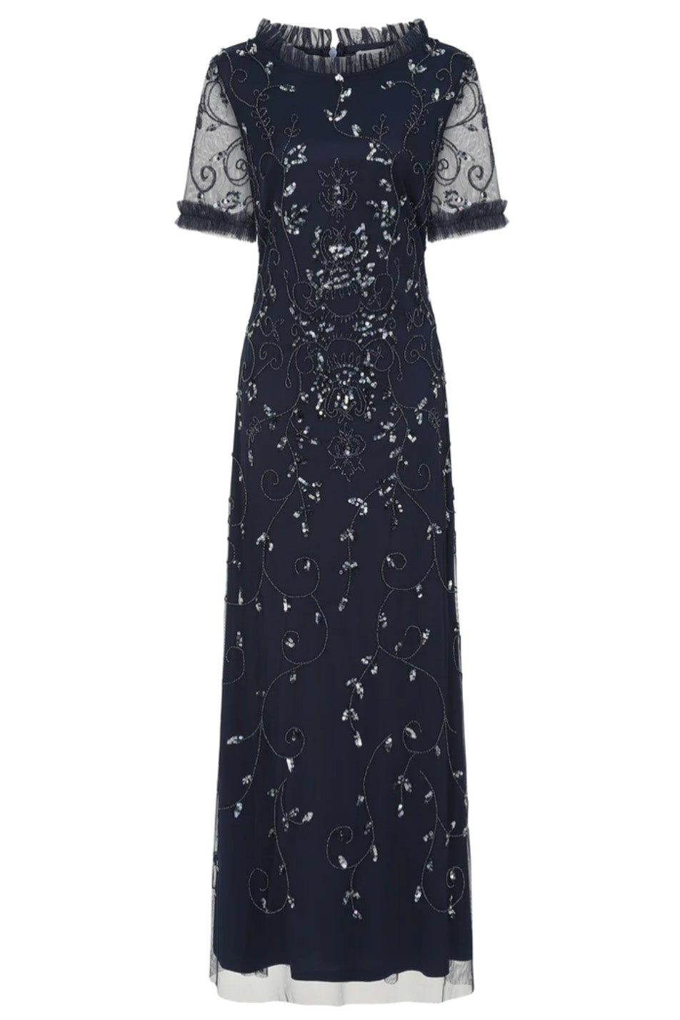 バーニスロングドレスネイビーMサイズ