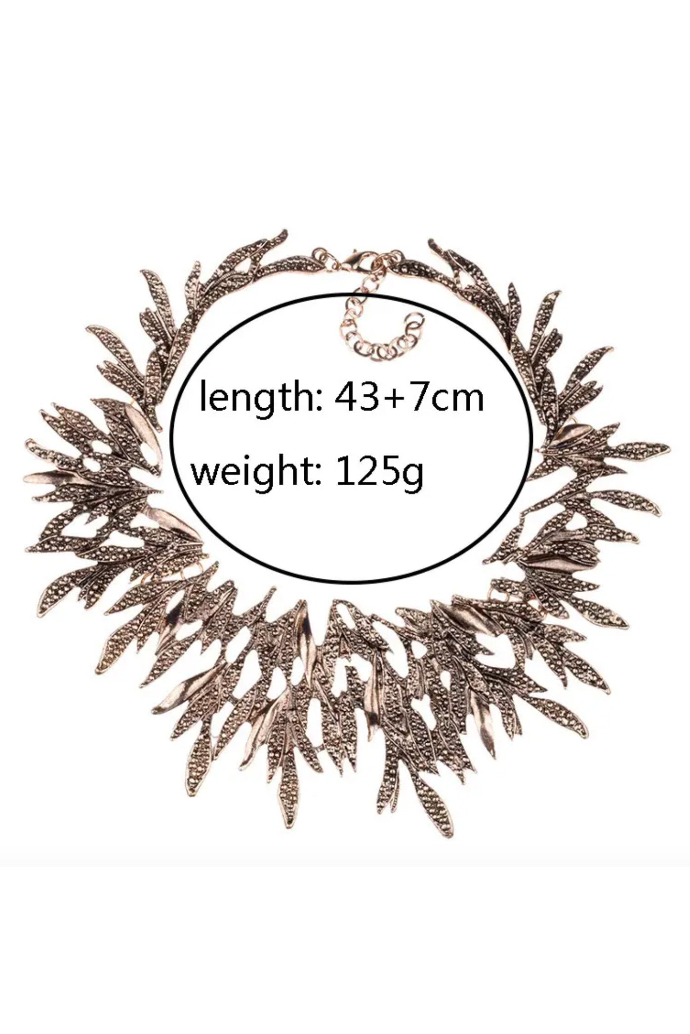 ヴィンテージデザインプレートネックレスゴールド