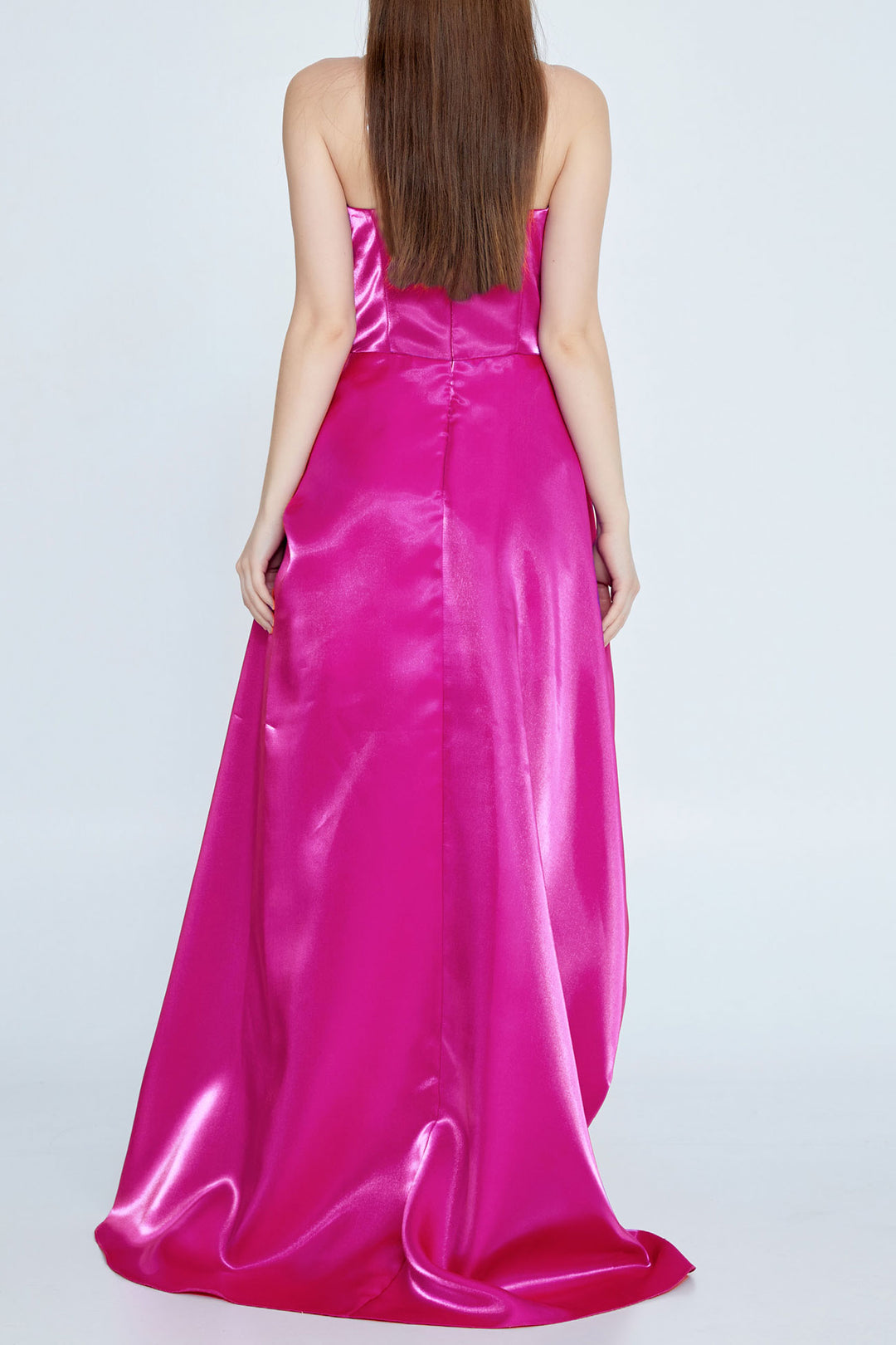 ルミネントサテンヘムラインドレスピンクMサイズ(38) – dresspeople