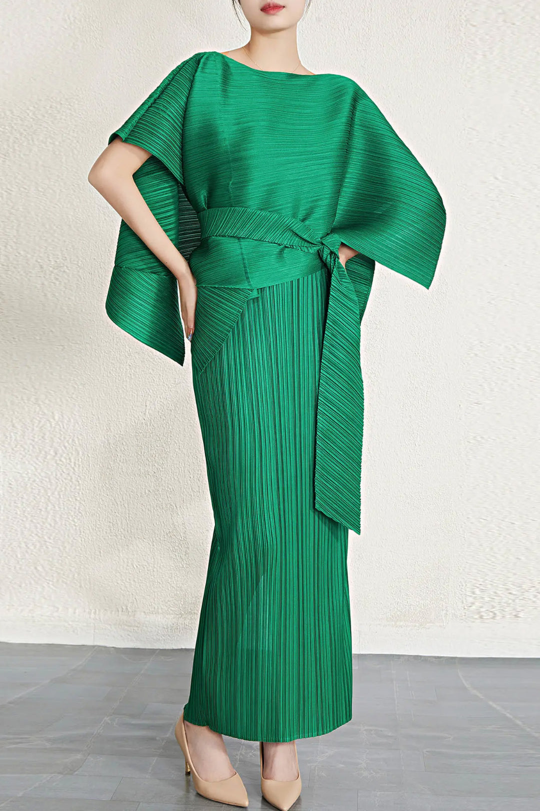 DRESS ブラックライフジャケット フリーサイズ プリーツスレンダーロングドレスブラックフリーサイズ – dresspeople