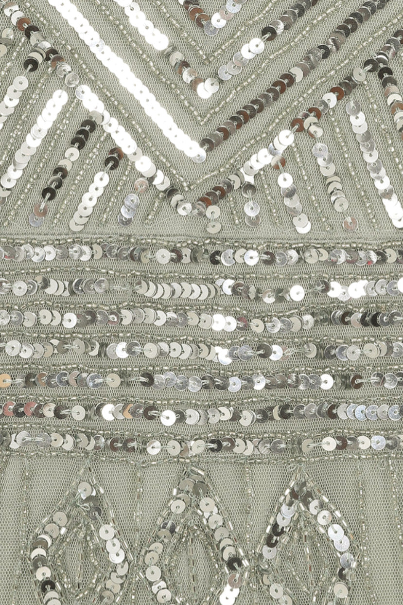 プリシラロングドレスセージグリーンMサイズ