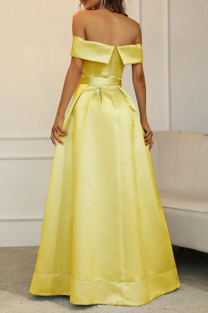 GIRL ラッフル袖オールインワンドレスイエローグリーンLサイズ yellow_long_dress_1_4_1080x.