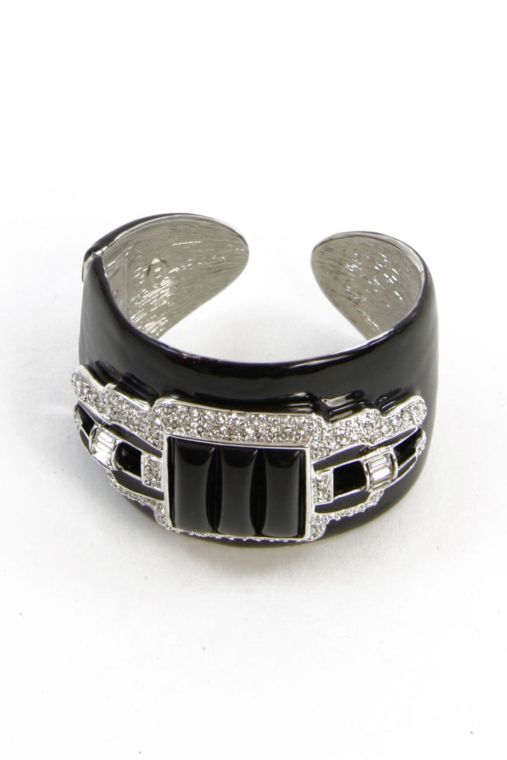 ラインストーンバングル・ブラック