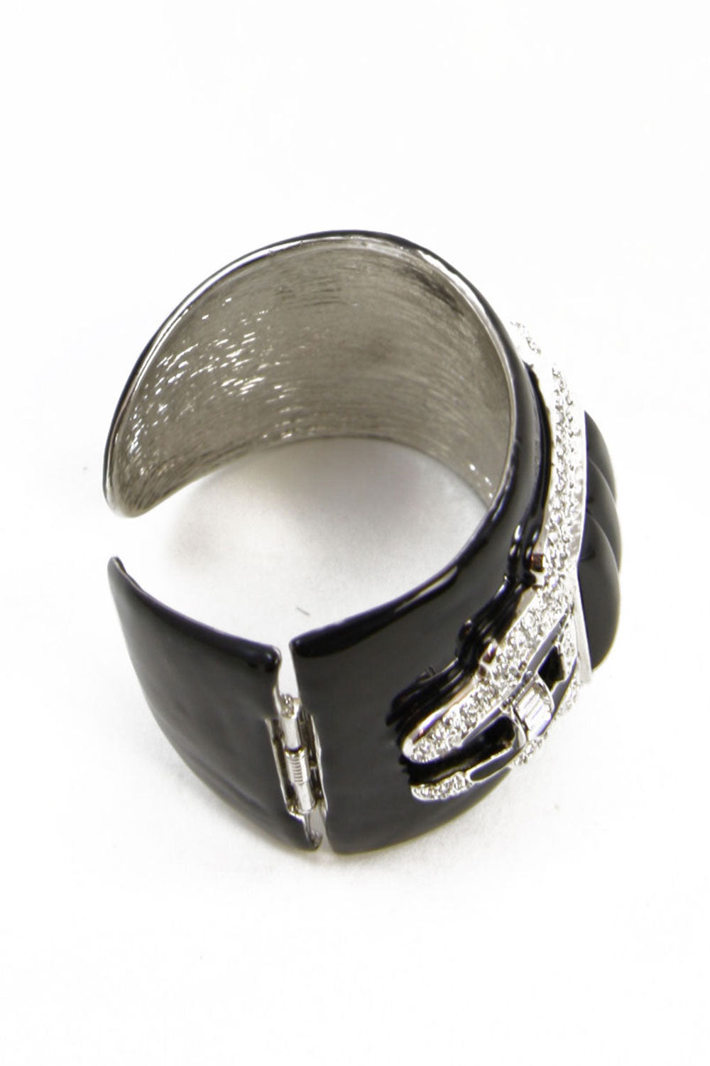 ラインストーンバングル・ブラック