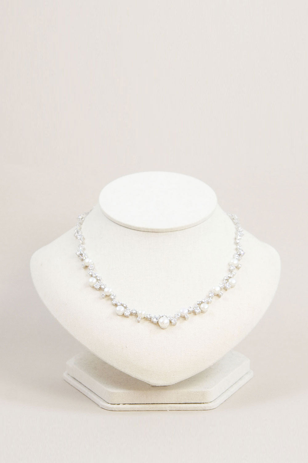 スターリーストーンパールミックスネックレス・ピアスセット