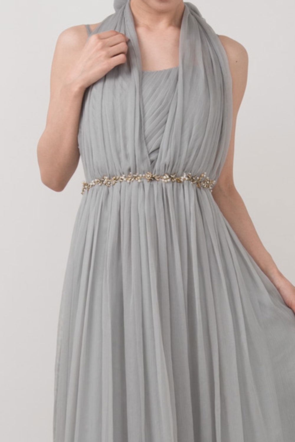 ワイヤーフラワーベルト・ブロンズ