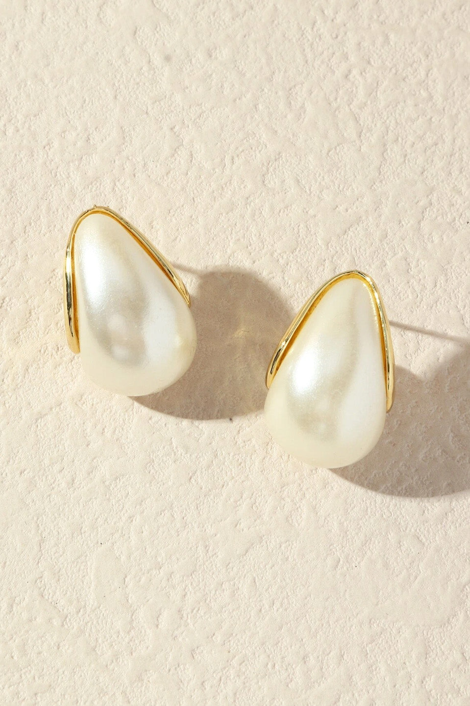 パールデコレーションピアス（14Kゴールドメッキ）