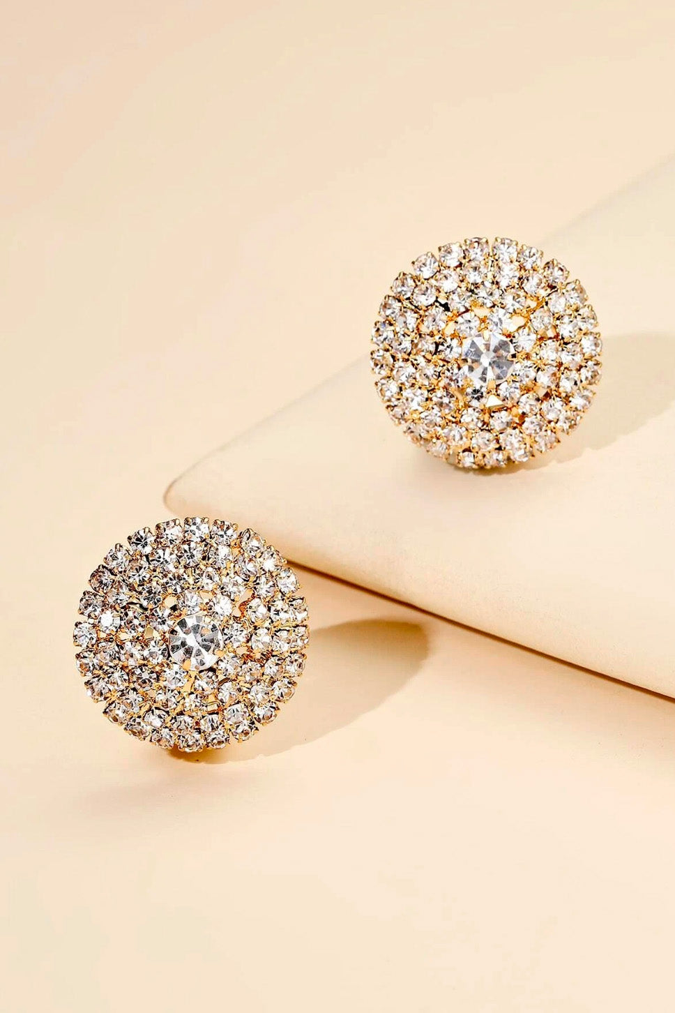 ラウンドクリップイヤリングゴールド