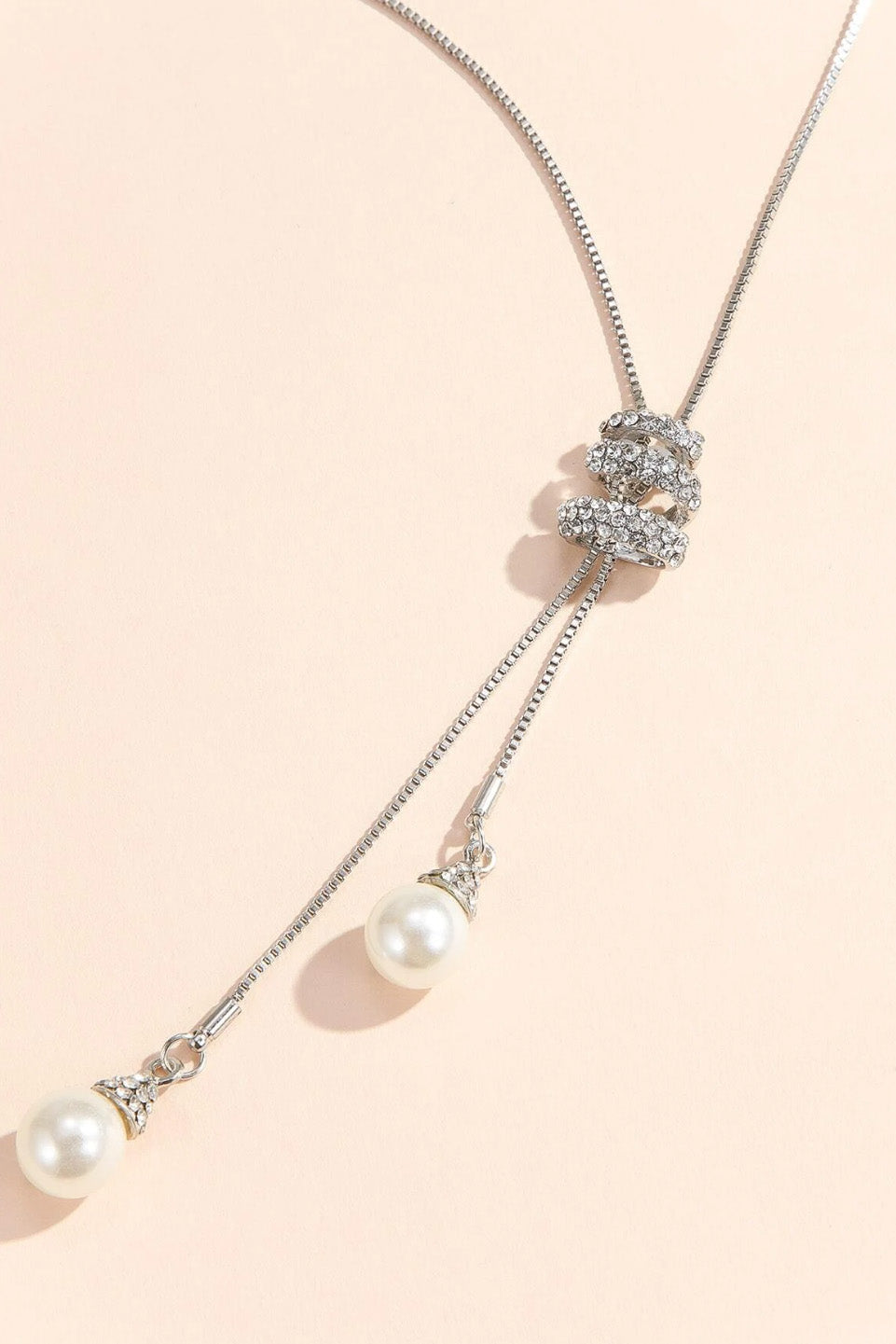 ラリエットネックレスシルバー