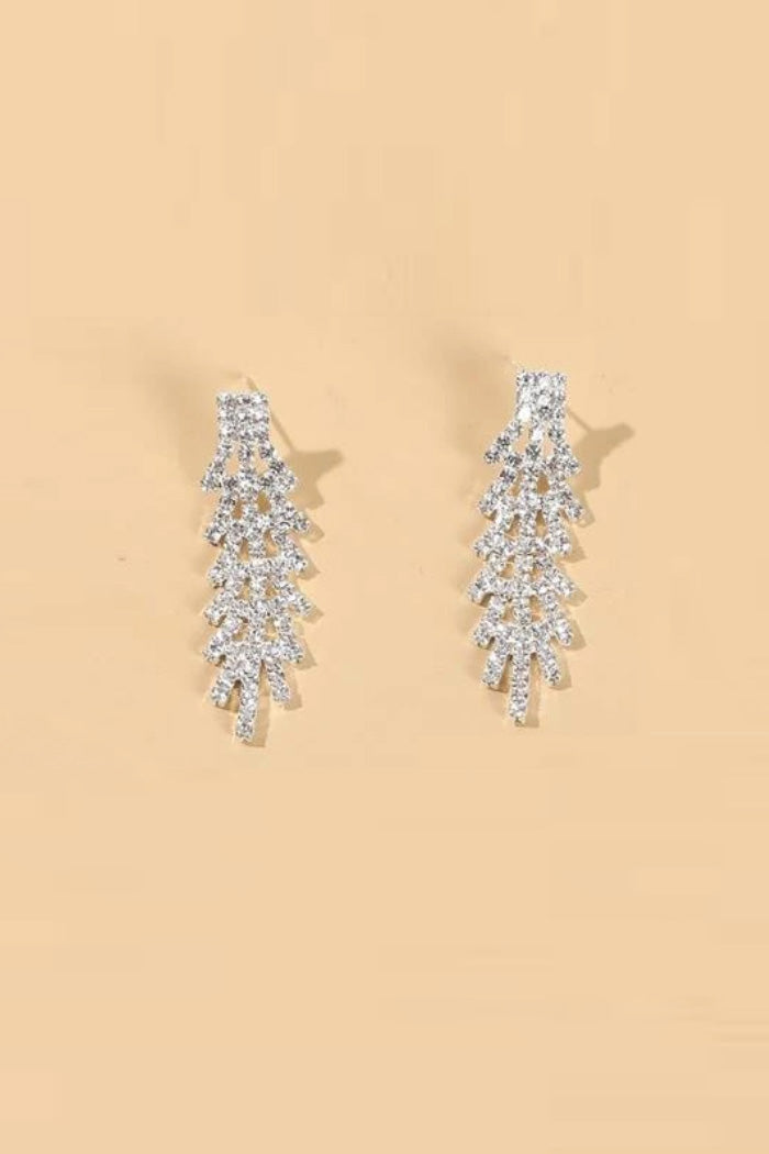リーフTネックレスピアスセットシルバー