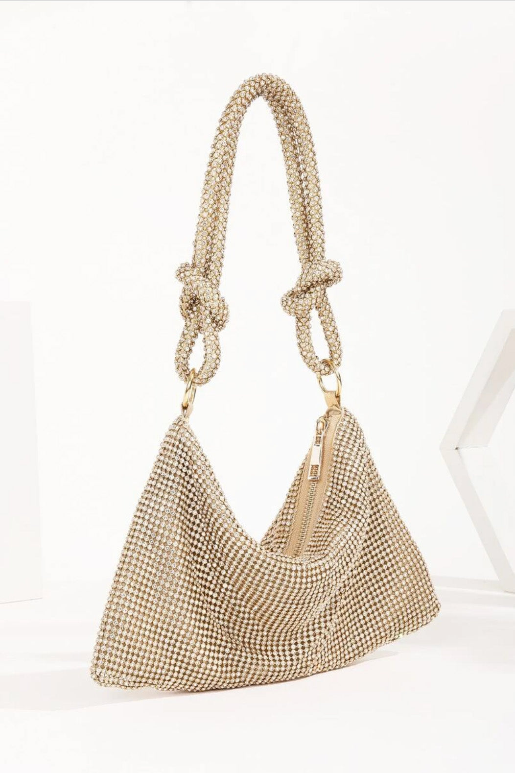 ノットハンドルクラッチライトゴールド