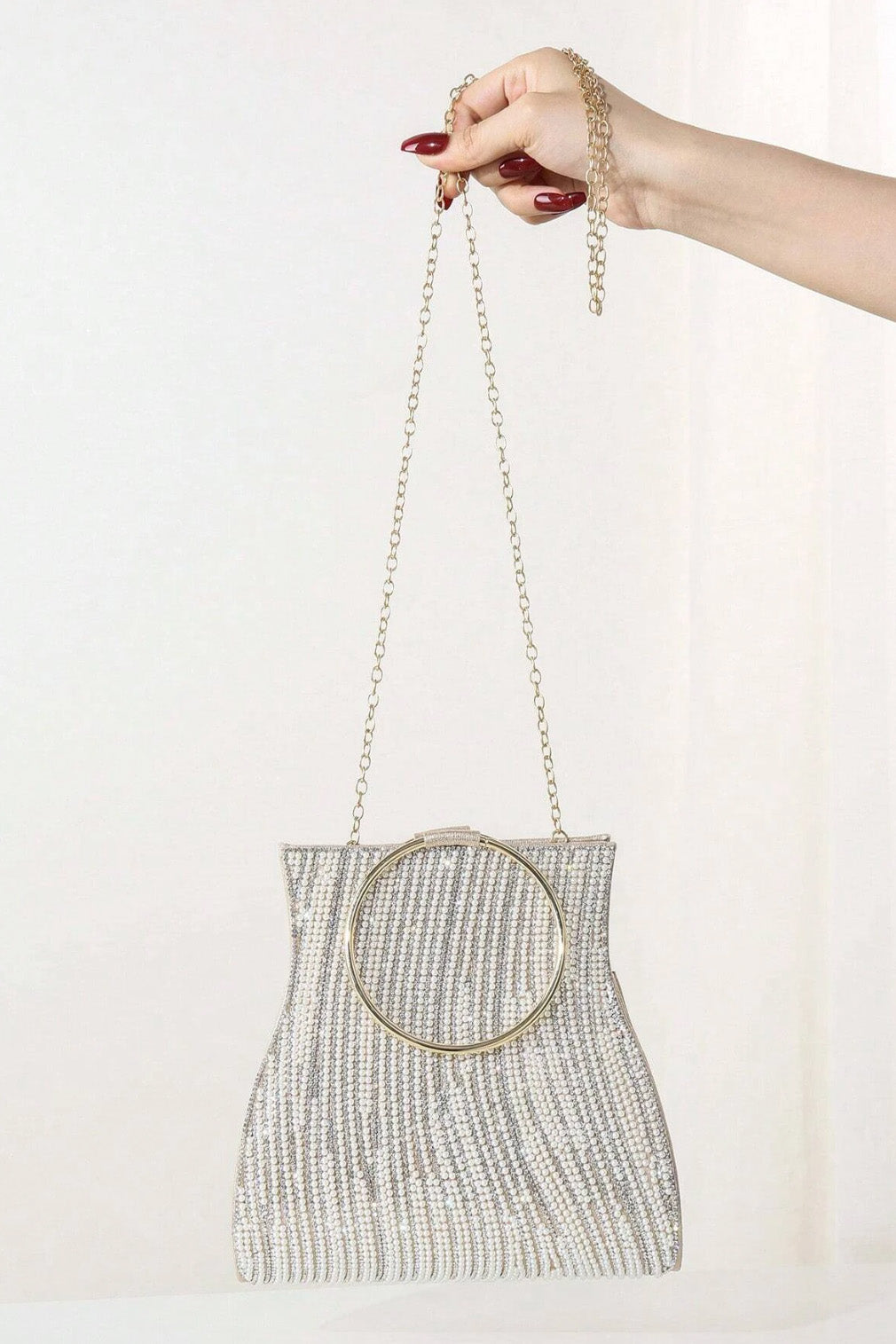 リングハンドルクラッチゴールド