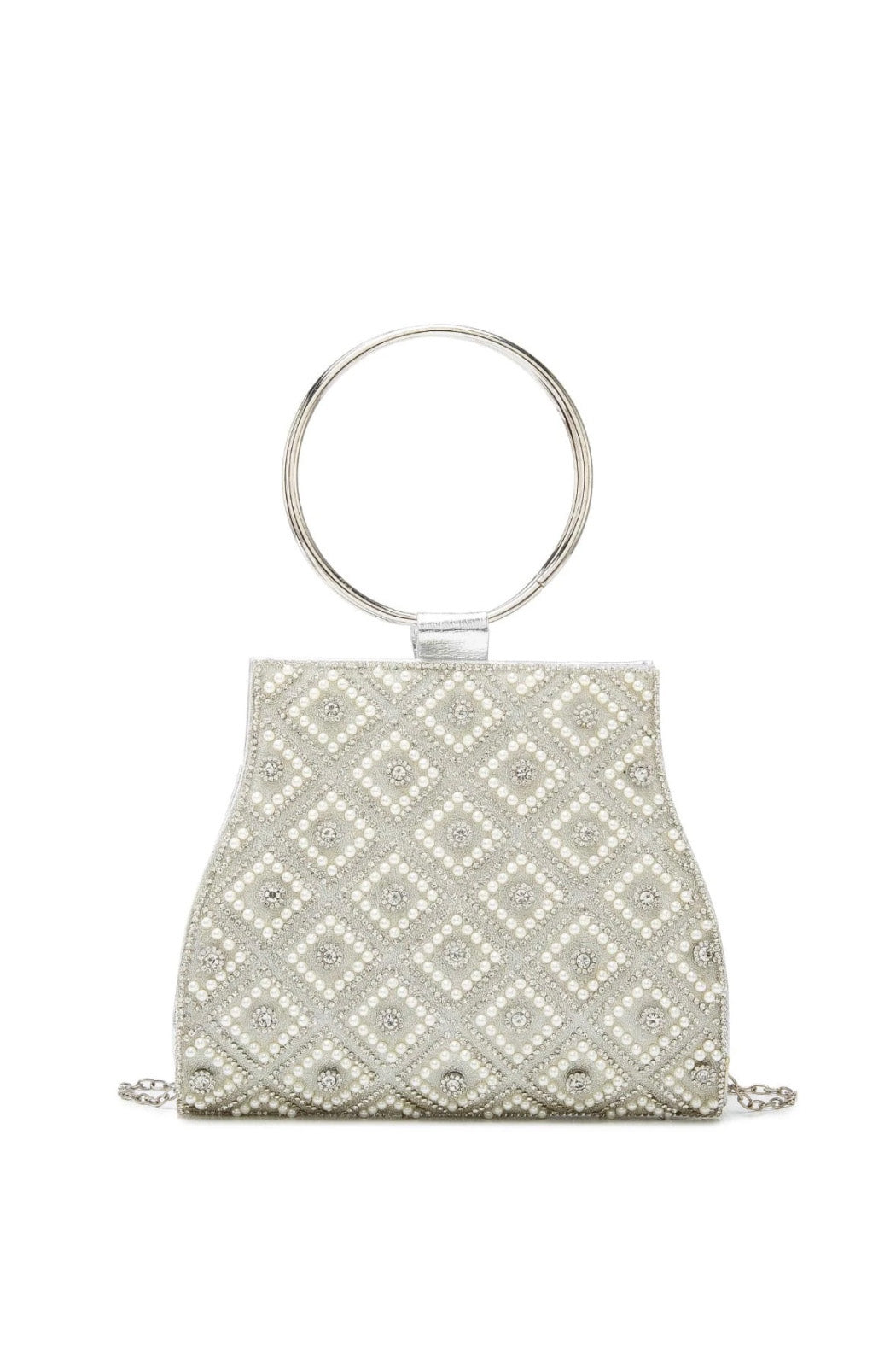 リングハンドルクラッチシルバー