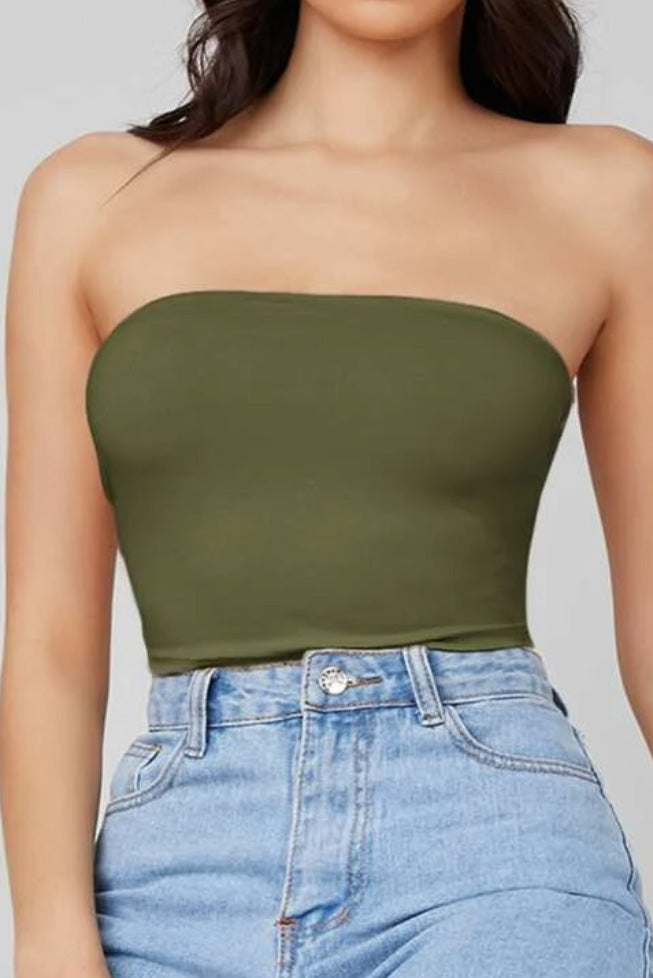 【ドレスとセットで無料】ベアトップカーキ(カップ無し)